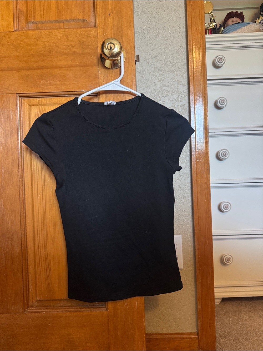 Classic Black Women's Crew Neck Tee